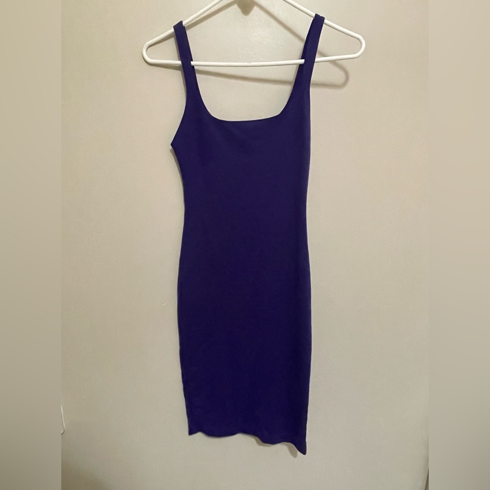 Purple Bodycon Midi Zara Dress